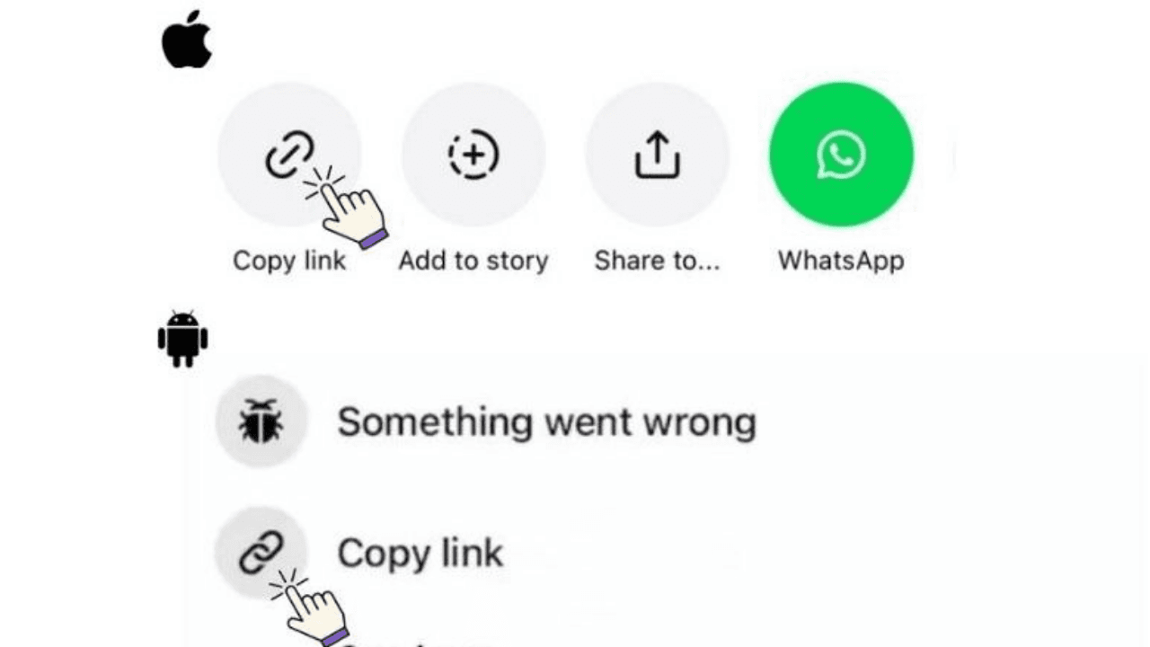 Copy Instagram URL